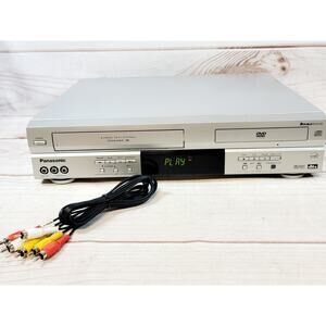 Panasonic PV-D4734S DVD VCR VHS 4-Head Hi-Fi Combo Player No Remote Tested Works